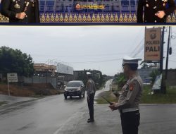 Tingkatkan Keselamatan, Ketertiban dan Kelancaran Lalu Lintas, Satlantas Polres PALI gelar Strong Point