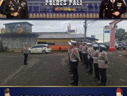 Polres PALI Gencarkan Strong Point Pagi, Wujudkan Keselamatan Berlalu Lintas