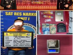 Polres PALI Berhasil Bongkar Peredaran Narkoba, Tersangka Diamankan dengan Barang Bukti Sabu 4,50 Gram
