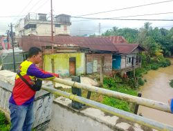 Tingkat Intensitas Hujan yang Tinggi, Polsek Talang Ubi Monitoring Daerah Rawan Banjir