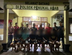Enam Pelaku Percobaan Perampasan Motor di Jalan Desa Purun Berhasil Diamankan Unit Reskrim Polsek Penukal Abab