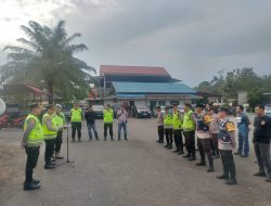 Polsek Talang Ubi Gelar Apel Siaga, Pastikan Keamanan Malam Takbiran Idul Fitri 1446 H