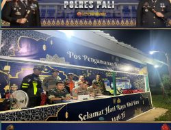Situasi Pospam Simpang Tais Kondusif, Polres PALI Pastikan Keamanan Arus Mudik Lebaran 2025