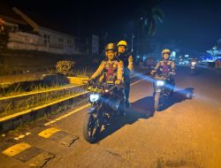 Sat Samapta Polres PALI Gelar Patroli Perintis Presisi, Jaga Kondusifitas Wilayah di Malam Akhir Pekan