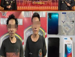 Satreskrim Polres PALI Amankan Terduga dua Pelaku Pencurian Handphone,Begini Jelasnya 