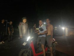 Polsek Tanah Abang Gelar Razia Malam, Ciptakan Situasi Aman dan Kondusif di Wilayah Hukum