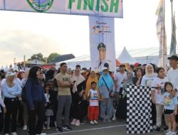 Ribuan Warga Semarakkan Jalan Santai dan Senam Sehat HUT ke-12 Kabupaten PALI