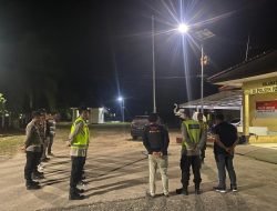 Polsek Penukal Abab Gelar Razia Terpadu Cegah 3C dan Pekat, 1 Unit Motor Diamankan