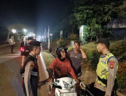 Tingkatkan Keamanan dan Ketertiban, Tim UKL I Polres PALI Gelar Razia Terpadu di Simpang Tiga