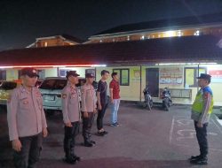 Patroli Malam Jaga Keamanan Jalan Lintas PALI – Muara Enim, Polisi Himbau Remaja Tidak Nongkrong Hingga Larut