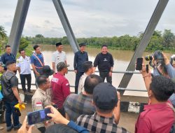 Tinjau Lokasi Peningkatan Jalan dan Jembatan Sungai Lematang, Ini Kata Gubernur Sumsel 