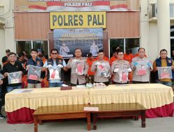 Polres PALI Gelar Press Conference Hasil Pelaksanaan Operasi Sikat Musi Satu