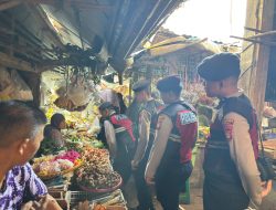 Tegas! Sat Samapta Polres PALI Sisir Pasar Induk, Bubarkan Potensi Premanisme