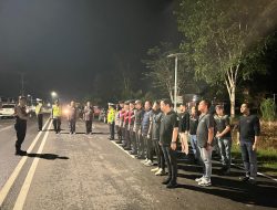 Tajamkan Pengawasan Malam Hari, Polres PALI Gelar KRYD Skala Besar, 57 Personel Dikerahkan