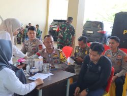 Donor Darah dan Layanan Kesehatan Gratis Warnai HUT Bhayangkara ke-79 di PALI “POLRI BERSAMA RAKYAT”