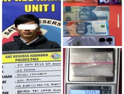 Satresnarkoba Polres PALI Ringkus Terduga Pengedar Sabu di Talang Nanas, Begini Jelasnya 