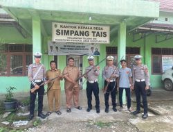 Tiga Pucuk Senpi Rakitan Diserahkan Warga, Satlantas Polres PALI Apresiasi Langkah Proaktif Masyarakat