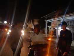 Cegah Aksi Kriminalitas dan Pelanggaran Lalu Lintas, Polsek Talang Ubi Gelar Razia Terpadu KRYD