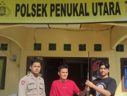 Wujudkan Kamtibmas Kondusif, Polsek Penukal Utara Terima Penyerahan Sukarela Senpi Rakitan dari Warga