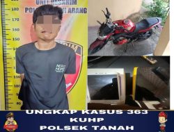 NEKAT CURI MOTOR DAN DUA HP, SUN (31) AKHIRNYA DITANGKAP POLISI 