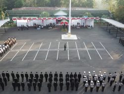 Polres PALI Gelar Upacara HUT Bhayangkara ke-79 di Halaman Pemkab PALI, Bukti Sinergitas Forkopimda Semakin Kuat