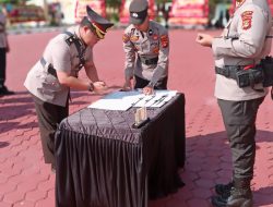 Pimpin Upacara Sertijab Sejumlah Pejabat Utama, Ini Pesan Kapolres PALI