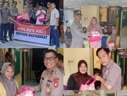 50 Paket Sembako Disalurkan Polres PALI ke Masyarakat Kota Baru, Begini Jelasnya