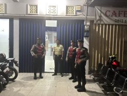 Jaga Keamanan di Sekitar Bank dan Komperta, Sat Samapta Polres PALI Gelar Patroli Perintis Presisi 