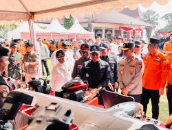 Apel Gelar Pasukan Dan Simulasi Karhutla Di Griya Agung, Polda Sumsel Tegaskan Kesiapsiagaan Hadapi Ancaman Musim Kemarau