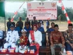 Pemdes Pengabuan Timur dan Masyarakat Laksanakan Upacara HUT RI Ke-80 di Lapangan Bola kaki Desa Pengabuan Timur