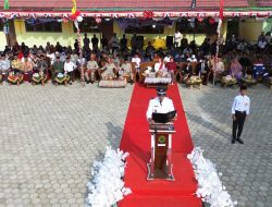 HUT ke-80 RI dan Apresiasi Paskibra SMPN 4 Abab, Ali Wardana Pimpin Upacara