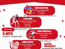 ‎Pemdes Betung Selatan & Karang Taruna Gelar Aneka Lomba Meriahkan HUT RI ke-80