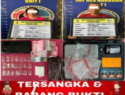 Amankan 21 Paket Sabu di Simpang Tais, Satresnarkoba Polres PALI Tangkap Dua Pengedar