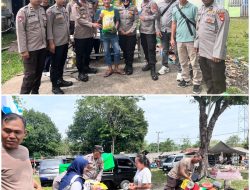 Sepuluh Ton Beras Ludes Terjual, Polres PALI Gelar Gerakan Pangan Murah di Penukal Utara