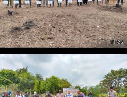 Tingkatkan Ketahanan Pangan, Polres PALI Bersama Muspika Kecamatan Tanah Abang Gelar Penanaman Jagung di Desa Modong