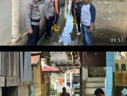 Polsek Talang Ubi Monitoring Banjir yang Rendam Talang Pipa