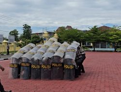 Siaga Jaga Stabilitas Keamanan Polres Pali Gelar Latihan Dalmas