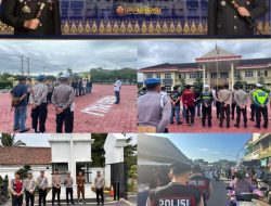 Pastikan Sitkamtibmas Tetap Kondusif, Polres PALI Gelar Patroli Skala Besar dan Penebalan Mako