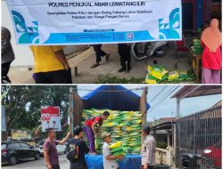 Sepuluh Ton Beras Ludes Terjual, Polres PALI Gelar Gerakan Pangan Murah di Kecamatan Abab