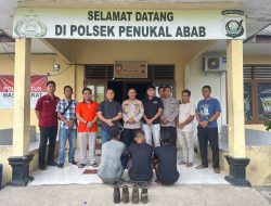 Tiga Terduga Pelaku Pencurian Pipa Milik PT PHE Diamankan Polsek Penukal Abab