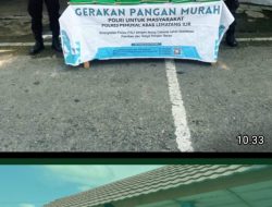 Polres PALI Gelar Pasar Murah Serentak di Terminal Pasar Talang Ubi