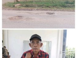 Jalan Berlubang di Depan Kantor PUTR PALI Disorot, Singa Abab Desak Perbaikan