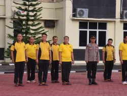 Jaga Stamina Polres PALI Gelar Senam Pagi Rutin 