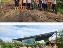 Penanaman Jagung di Desa Babat Berjalan Lancar,Polsek Penukal Abab Dukung Program Ketahanan Pangan