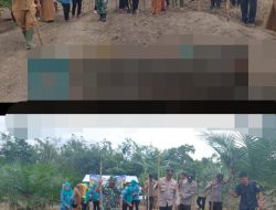 Bersama Pemdes Sungai Langan, Polsek Penukal Abab Tanam Jagung di Lahan 1 Hektar