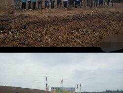 Bhabinkamtibmas Hadiri Penanaman Jagung Hibrida Program Ketahanan Pangan di Desa Semangus