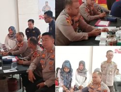 Polres PALI Gelar Donor Darah dalam Rangka Hari Jadi Humas Polri ke-74, Wujud Kepedulian terhadap Sesama