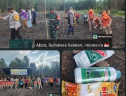 Dukung Program Ketahanan Pangan, Polsek Penukal Abab Hadiri  Penanaman Jagung di Desa Betung Selatan