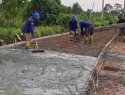 Konektivitas Jadi Kendala, Sinergi Jadi Solusi, Jalan Poros di Kecamatan Air Sugihan Dibangun