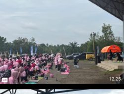 Semangat Kebersamaan Warnai Senam Pound Fit di Festival Candi Bumi Ayu 2025